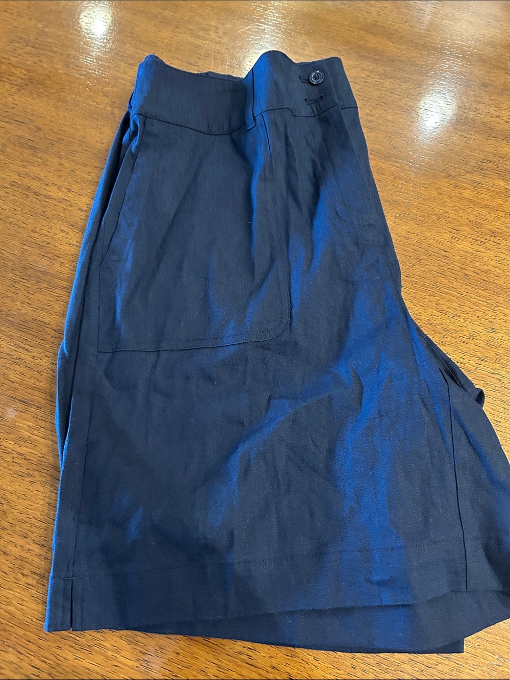 J. Jill Women's Navy Flat Front Shorts